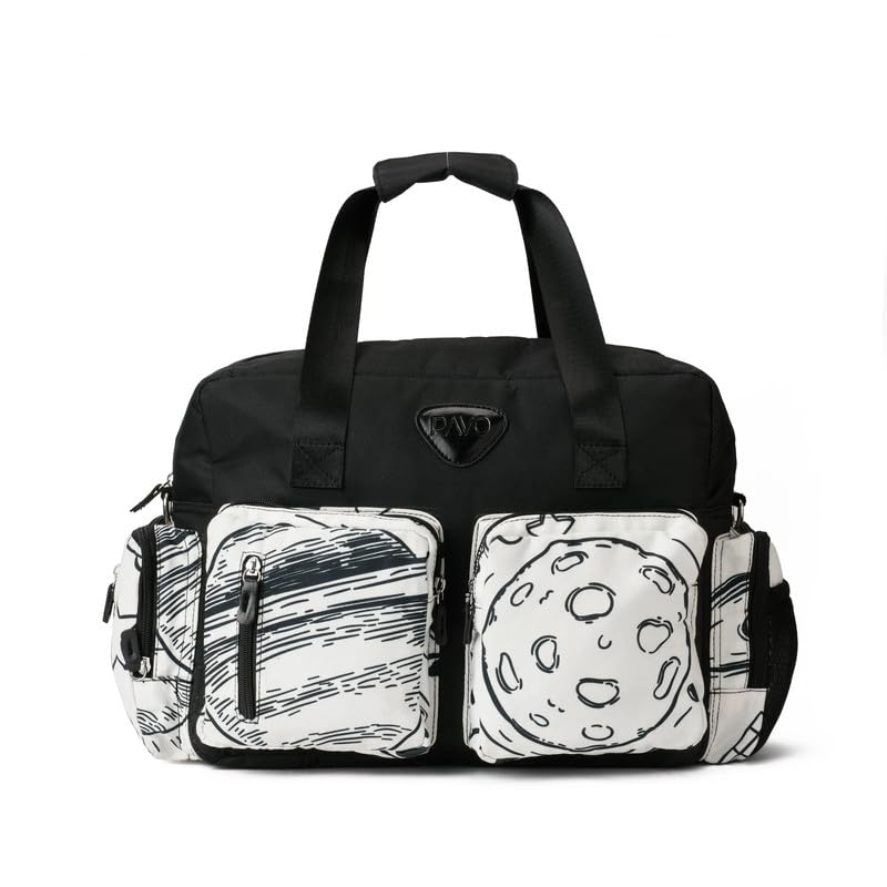 Pavo Unisex Diaper Bag 40 X 30 X 15 Cm Black
