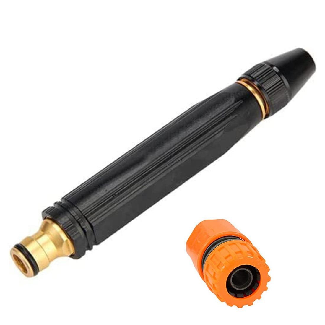 Water Spray Gun For Car Wash Bike Washing Gun For 1/2" Hose Pipe High Pressure Water Gun Nozzle Adjustable Car Washer Gun Brass Jet Water Spray Nozzle For Garden & Window,?8 Cm