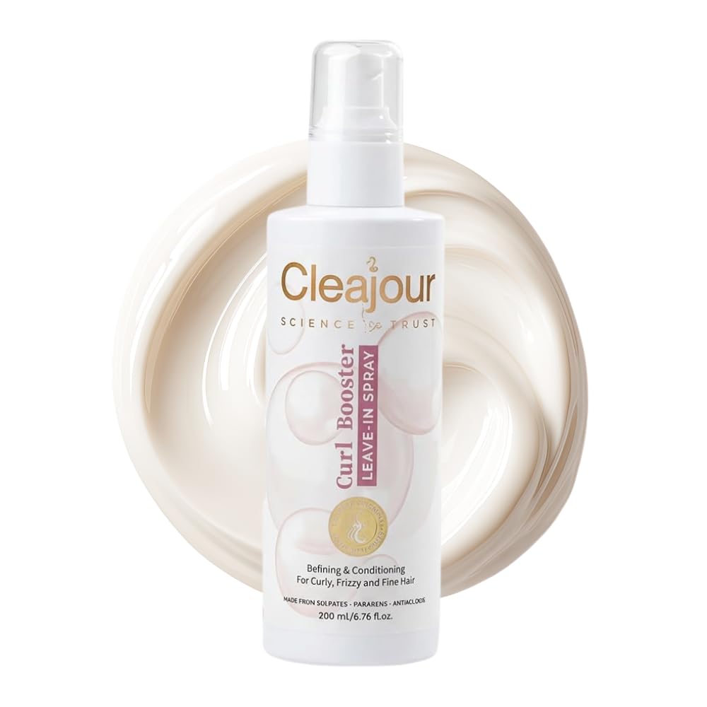 Curl Booster Leave-In Spray - helps soothe irritation, rebalance the scalp, and restore your hair’s natural strength and shine, Hyaluronate, Panthenol, and Vitamin E lock in hydration 200 Ml