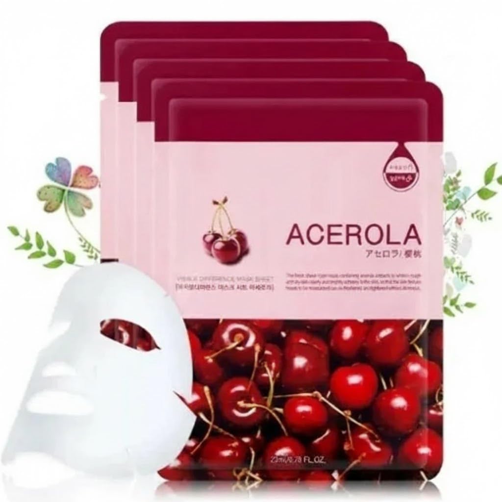 Facial Mask Sheet 23 ml Pack of 1 - Skin Clearing, Reduces Blemishes, Elasticity Care, Daily Skin Treatment Solution Sheet Mask