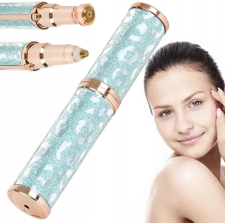 Facial & Eyebrow Hair Remover for Women, 2 in 1 Electric Face and Body razor, Eyebrow Trimmer Hair Remover, Stylish and Portable, Fast & Ideal for all Occasion, HX-206 (Blue)