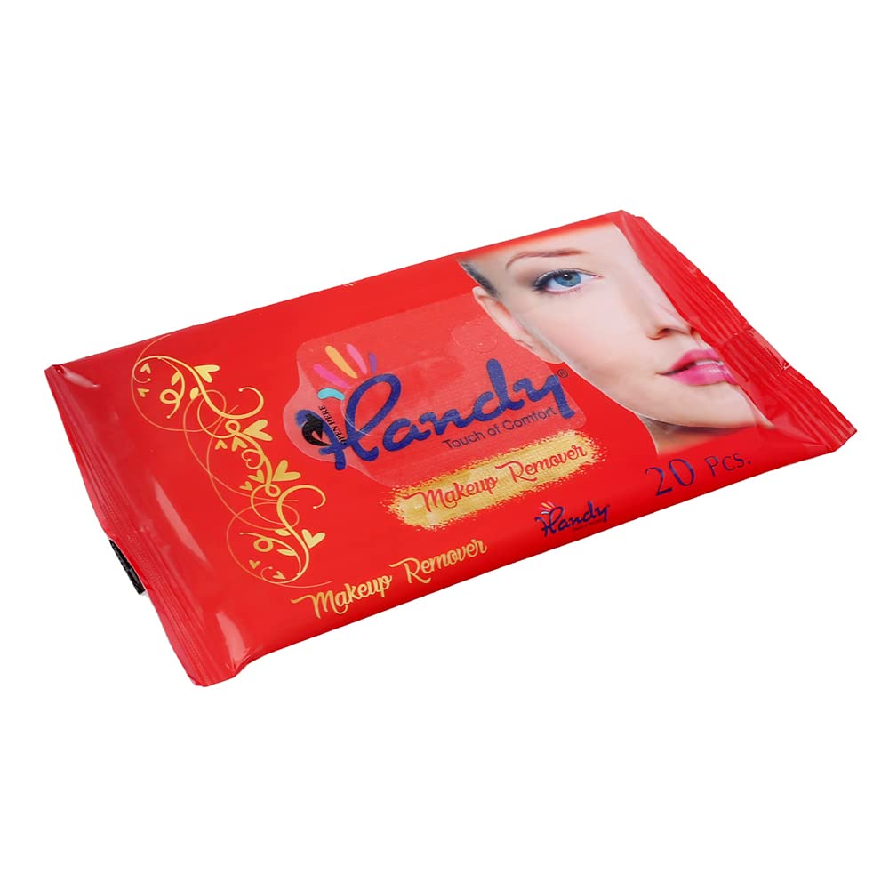 Handy Makeup Remover Wet Wipes Pack of 20 Wipes