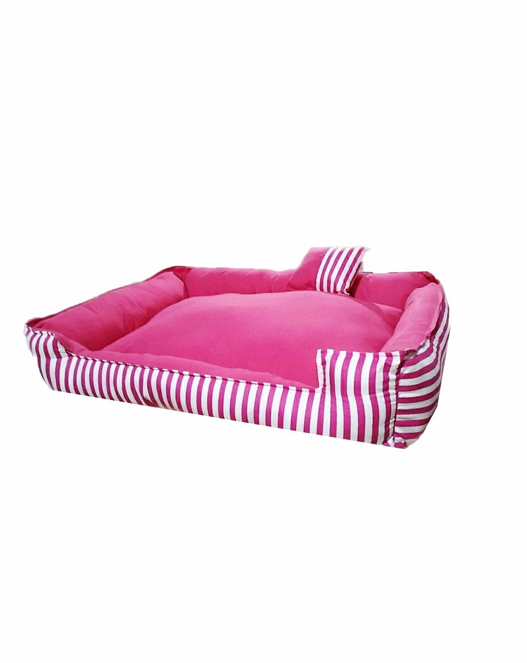 Moro Moro 3 Pet Animal Double Face Bed -Cotton Fabrics-80 By 60 Cm-Rose And Fuchsia