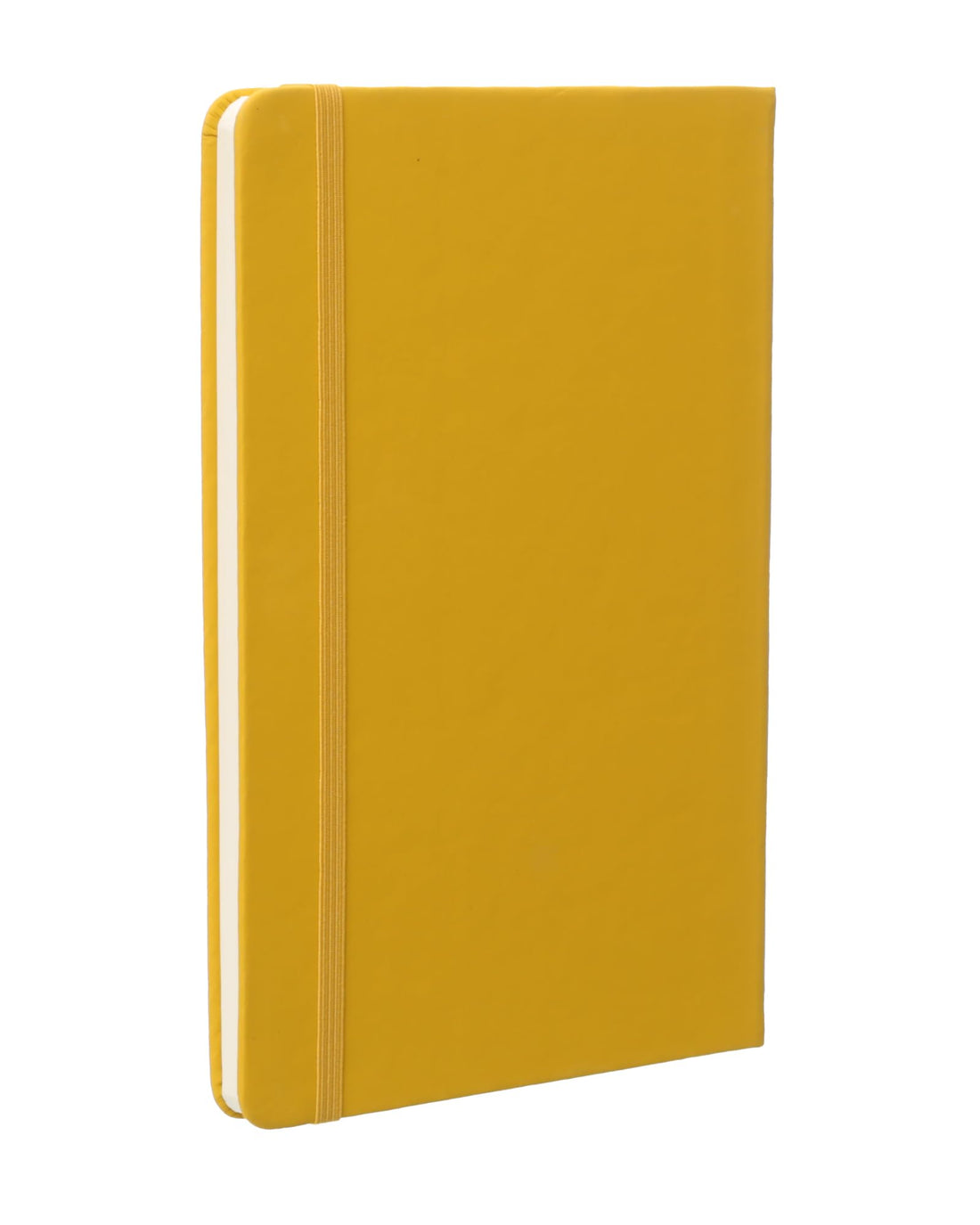 A5 80-Sheet Notebook with Elastic Band- Yellow