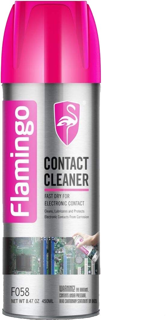 FLAMINGO CARCARE TECH CONTACT CLEANER, ELECTRONICS CLEANER, ELECTRONICS CARE, F058, 450ML, Electronics Cleaner, Computer Cleaner, Phone Cleaner, Wiring Cleaner
