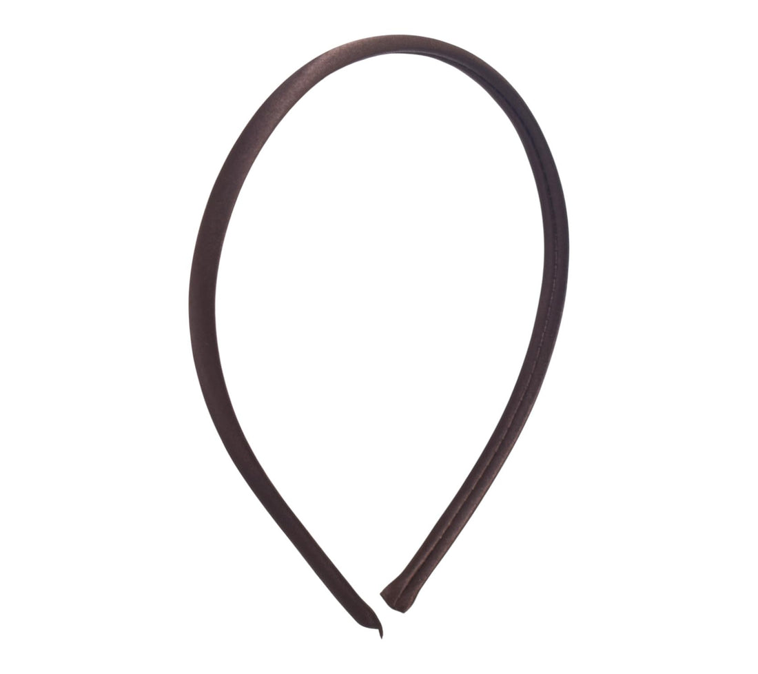 Daphne Satin Hair Band For Girls -Brown