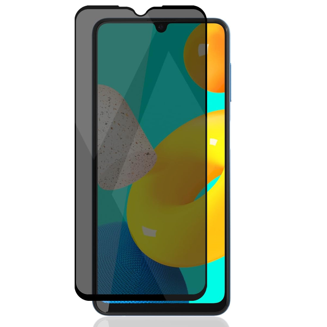 Zerrshoo Screen Protector for Samsung Galaxy M32/M22 Tempered Glass, Privacy Protection, 1 Piece, 9H Hardness Anti-Spy Film