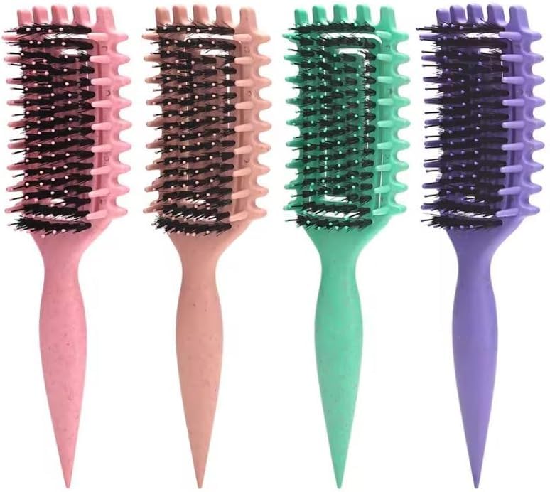 Curl Define Styling Brush,Curly Hair Brush, Wet Dry Detangler Hair Brush,The Essential Tool For S Styling Curls, Achieve Perfectly Defined Curls -1pc -multicolor