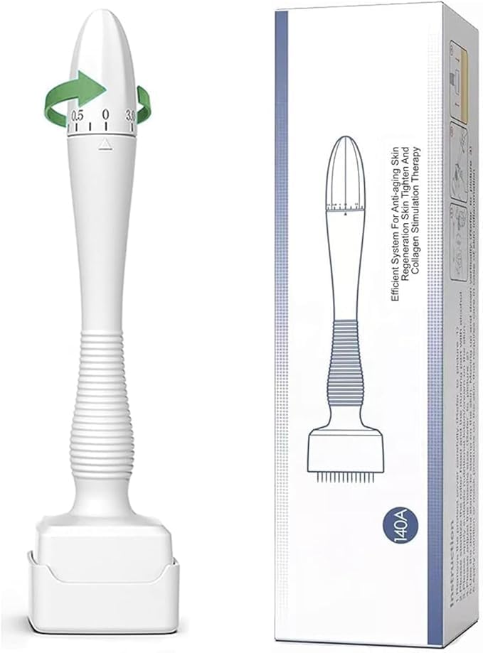 Adjustable Derma Stamp Skin Care Tool For Face - White