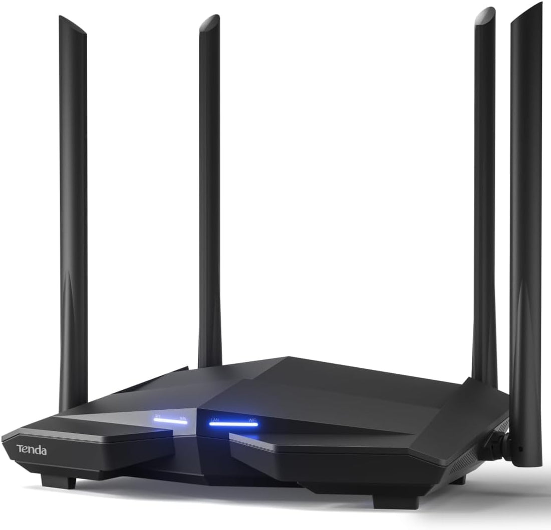 Tenda AC10 Smart Gigabit Wi-Fi Router AC1200 Dual Band | High Speed Wireless Internet Router | Long Range Coverage | Parental Control | Beamforming+ | MU-MIMO + Smart WiFi App Management
