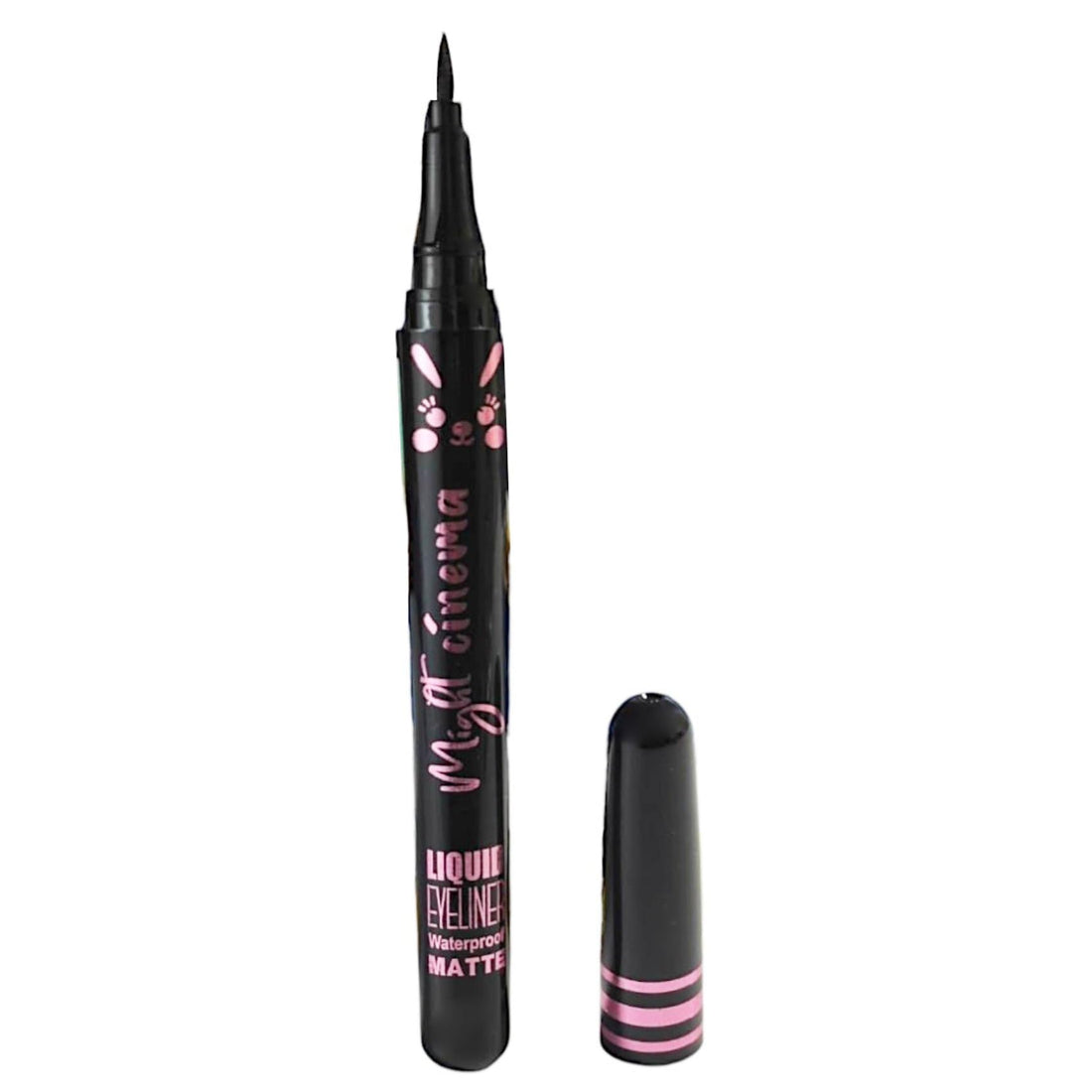 Might Cinema Eyeliner Liquid Waterproof Matte-Black&Pink