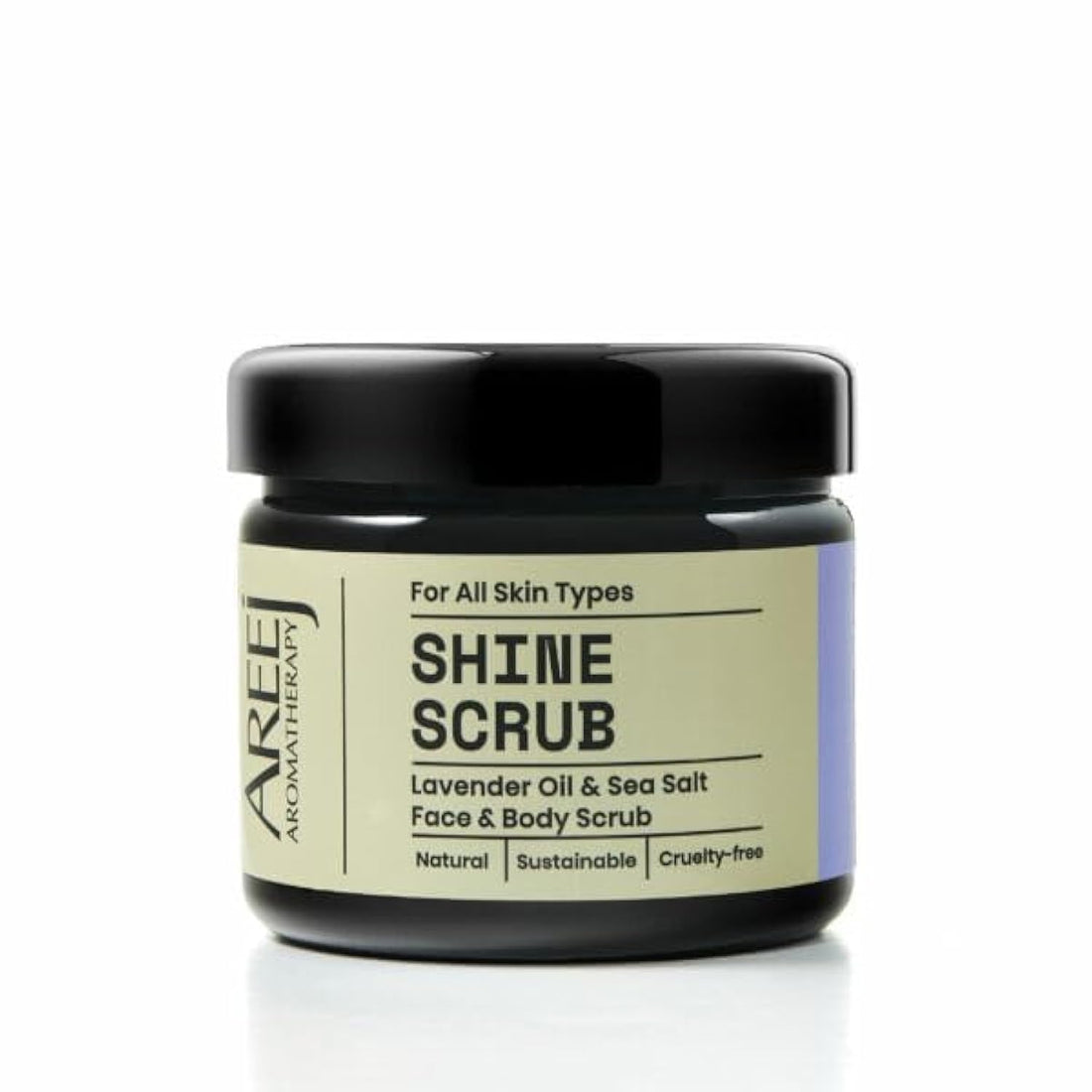 Areej scrub lavender shine for face, 300 gm