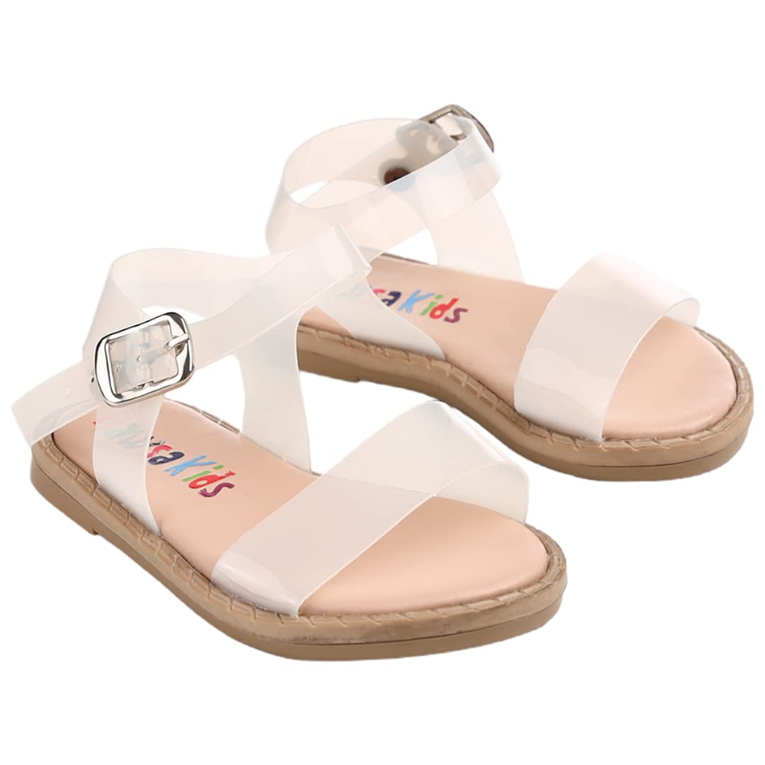 Hawsa Kids Polyster Sandal For Girls-Green-19