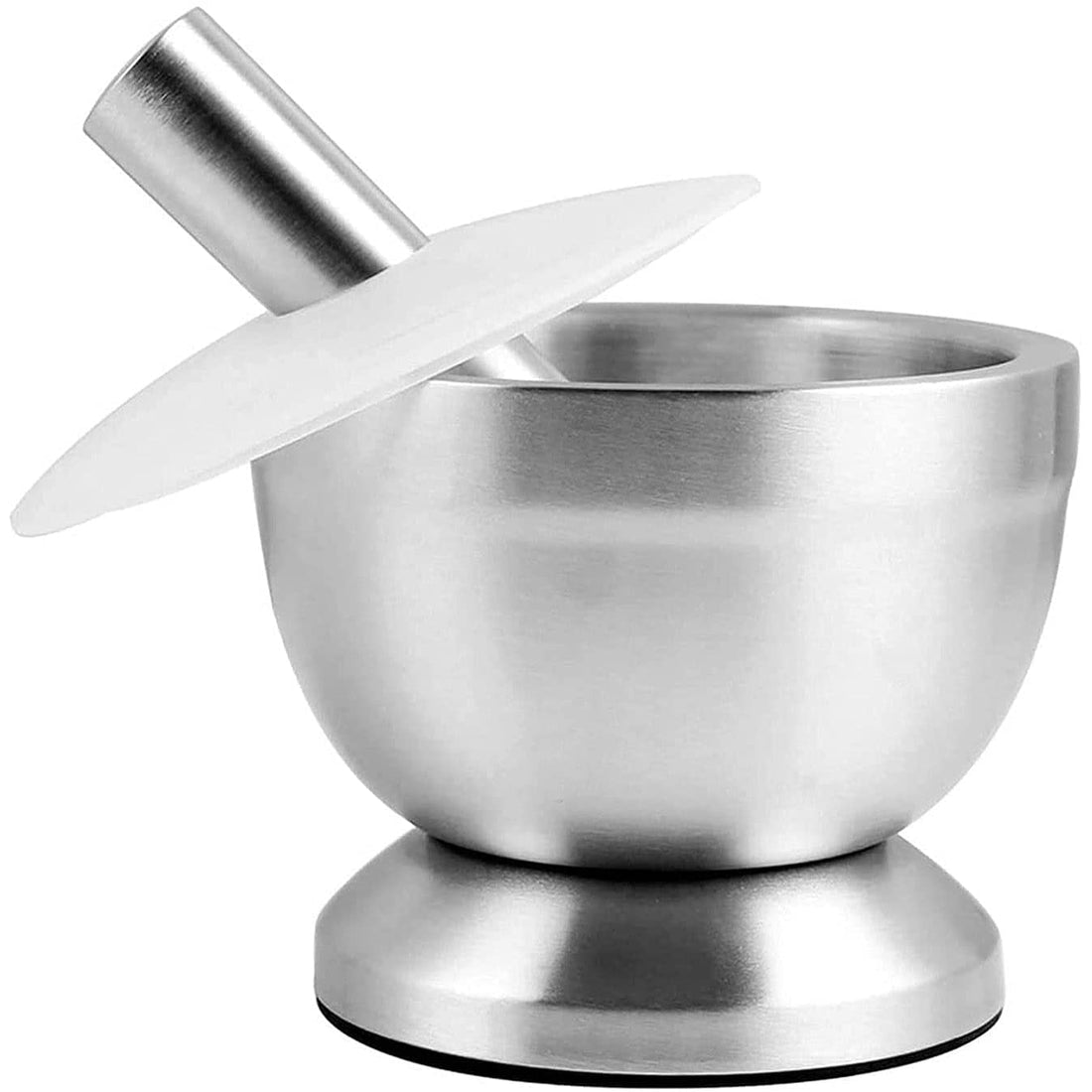 GAXQFEI Mortar Mortar and Pestle Sets Stainless Steel Spice Grinder Pill Crusher Herb Bowl, Materials, Light Weight,Ng and Durable, It Can Be Used to Crush Hards
