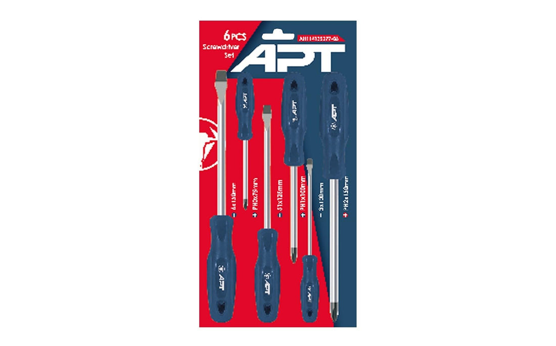 APT AH114135077-06 Screwdriver Set 6-Pieces, Blue