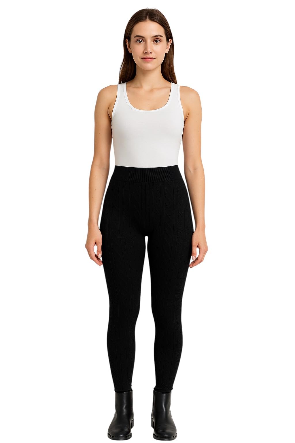 Miza Women's Winter Chin Pants Padded High Stretch Fabric One Size Fits 50-95 KG for Girls and Women
