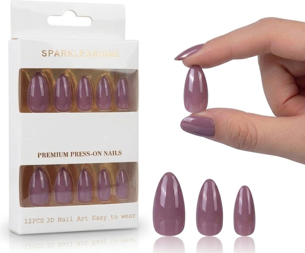 3D NAILS - 12 pcs PRESS ON NAILS - MIRROR EFFECT False Nails, Perfect For Parties+ 1 SHEET DOUBLE FACE- (4)
