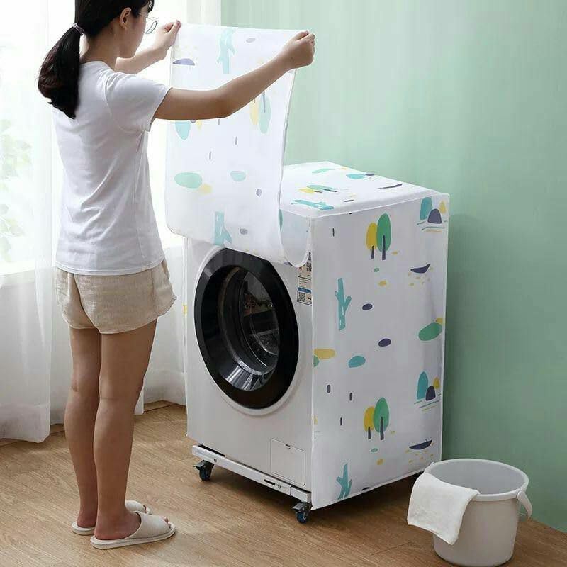 WandaStore Washing Machine Cover Waterproof - Protects & Modernizes Your Washing Machine - Fits Automatic & Dishwashers - Vinyl, Multi Color