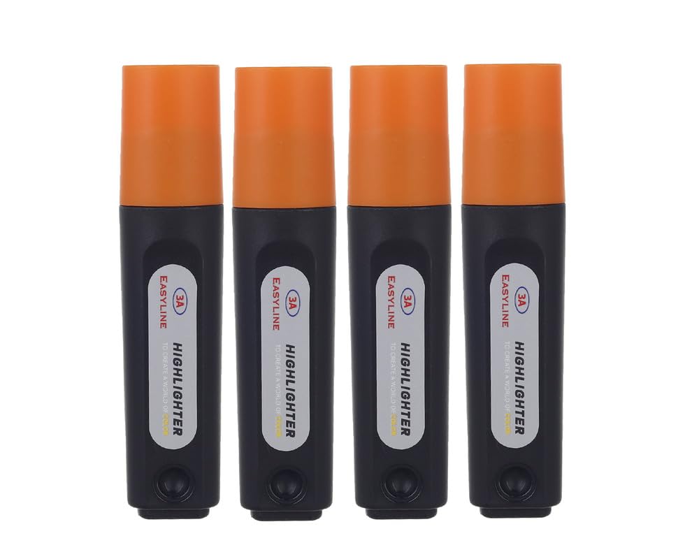 3A 705-3 Highlighter Set Of 4 Pieces - Orange