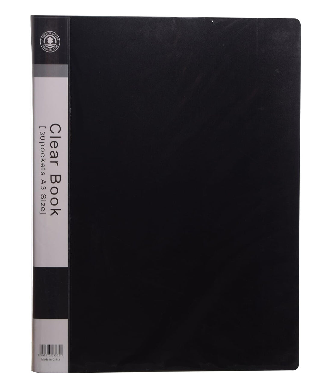 Alwan Display Clear Book File Folder, A3, 30 Pockets - Black