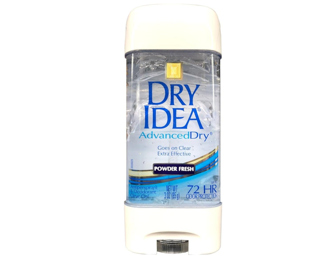 Dry Idea Advanced Dry Antiperspirant & Deodorant Clear Gel, Powder Fresh 3 Oz 85G