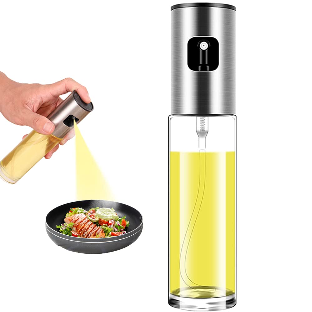 Forestar Oil Spritzer Mister for Air Fryer Cooking Olive Oil Sprayer Bottle for Vinegar Canola Vegetable Oil Portable Mini Kitchen Gadgets on BBQ/Pan/Salads/Baking