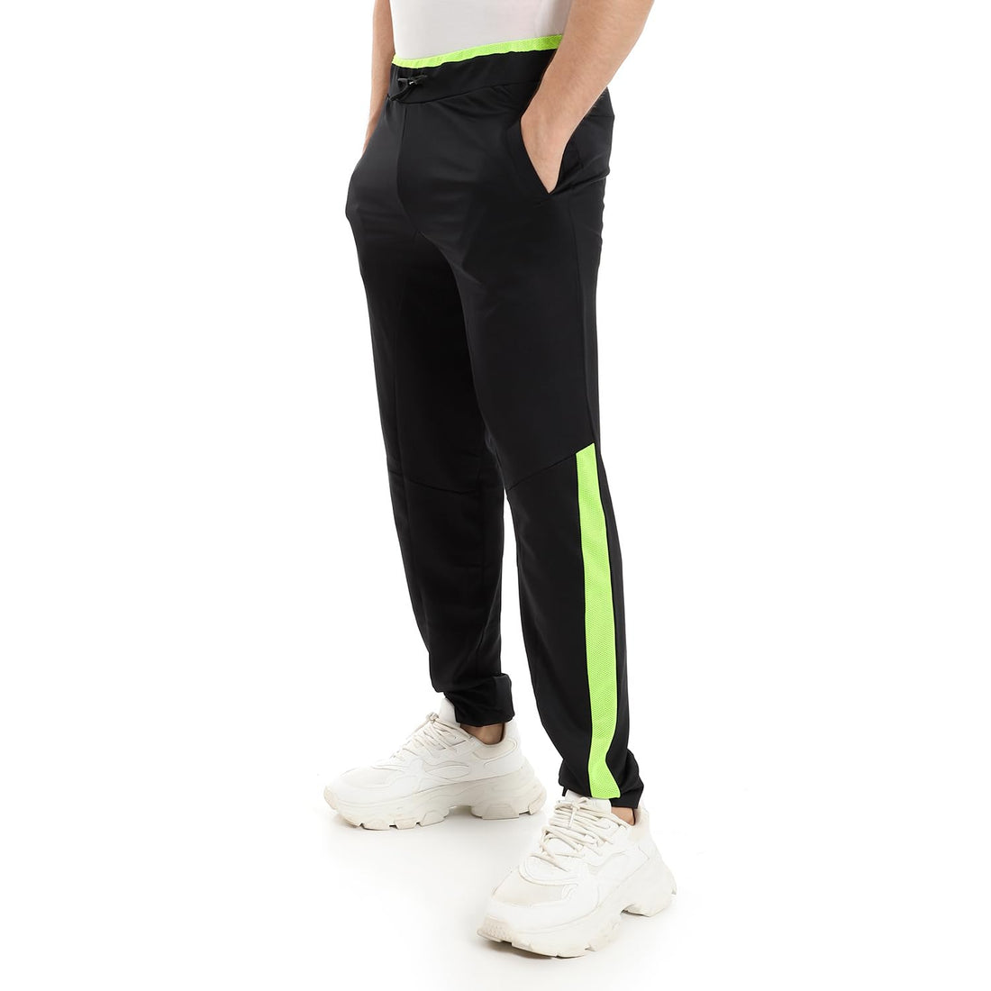 Azeez Black Crest Fit Jogger Quick Dry Sweatpant - Black