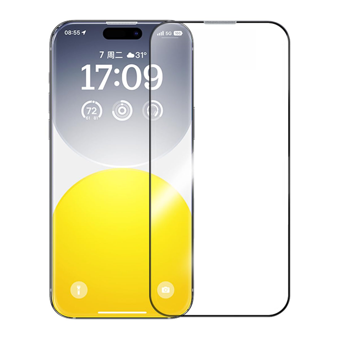 Baseus Tempered Screen Protector HD For iPhone15 with Alignment Frame Easy Installation, Bubble Free, Easy Stick-On, Anti-Scratch, Anti-Fingerprint (Protector-Clear, IPhone 16 Pro Max- 6.9")