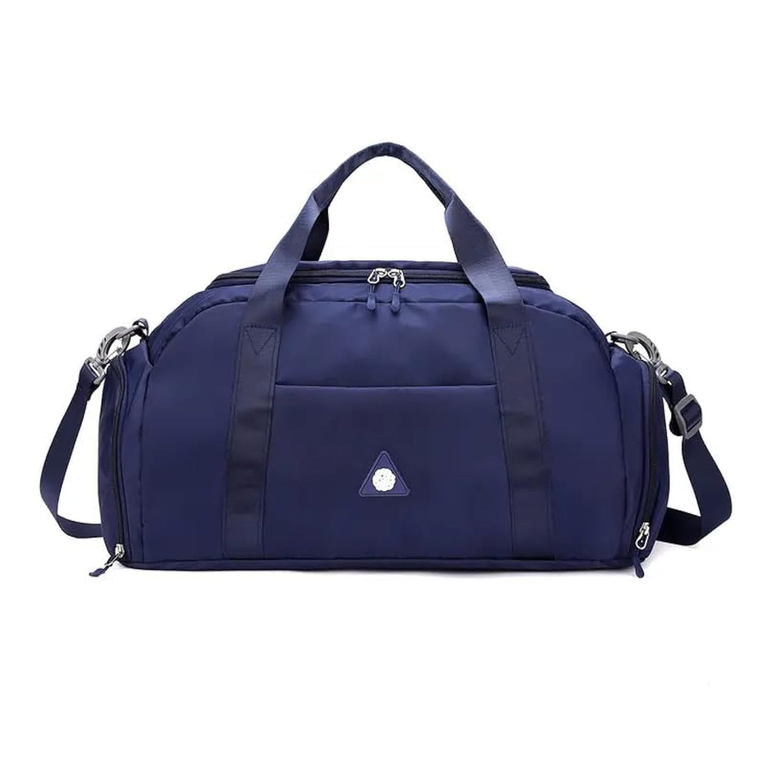 Fashion Travel Duffel Bag,Unisex Large Capacity Bag For Gym And Fitness with Shoe Compartment-Navy Blue