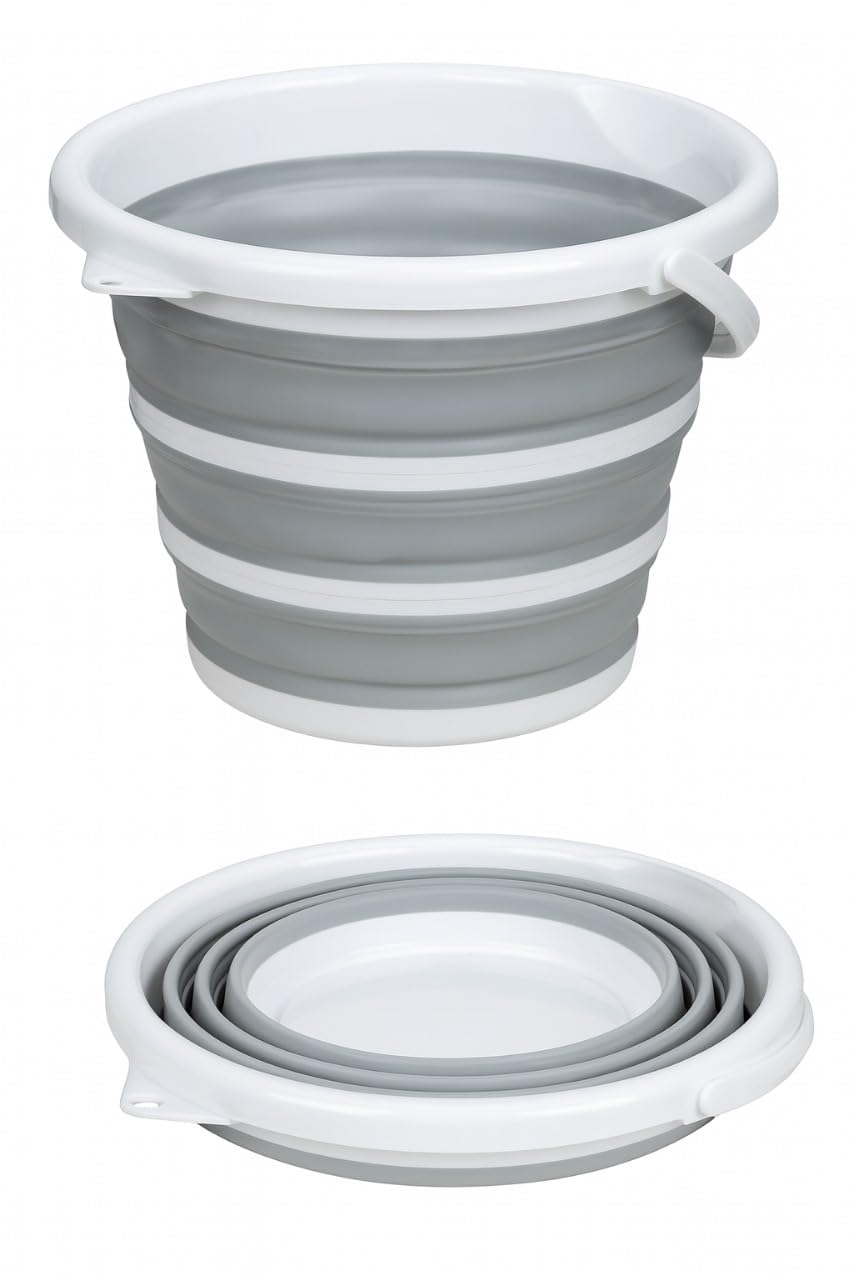 Collapsible Silicone Bucket – Large Capacity for Home Use – Light and Easy to Store with Strong Handle