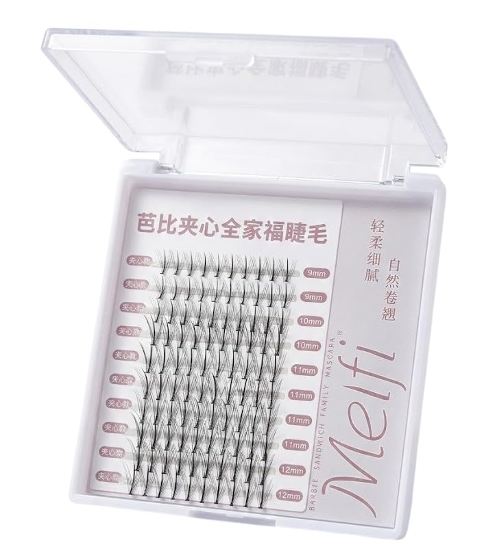 LAHES 120PCS - Extensions Individual Lash Volume 6D mink - FREE EYELASHES - Natural Eyelashes (6 MM TO 12 MM-MIX)-ONE BY ONE