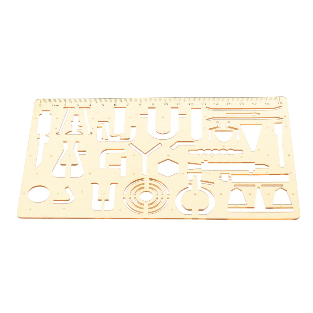 Elmaayergy BD-40 Plastic Ruler With Scientific Shapes With Durable Material, Suitable For School And Home