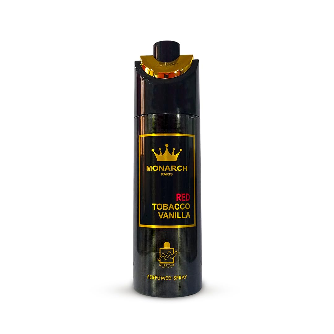 Milestone perfumes Monarch Red Tobacco Vanilla Body Spray For Men 200ml