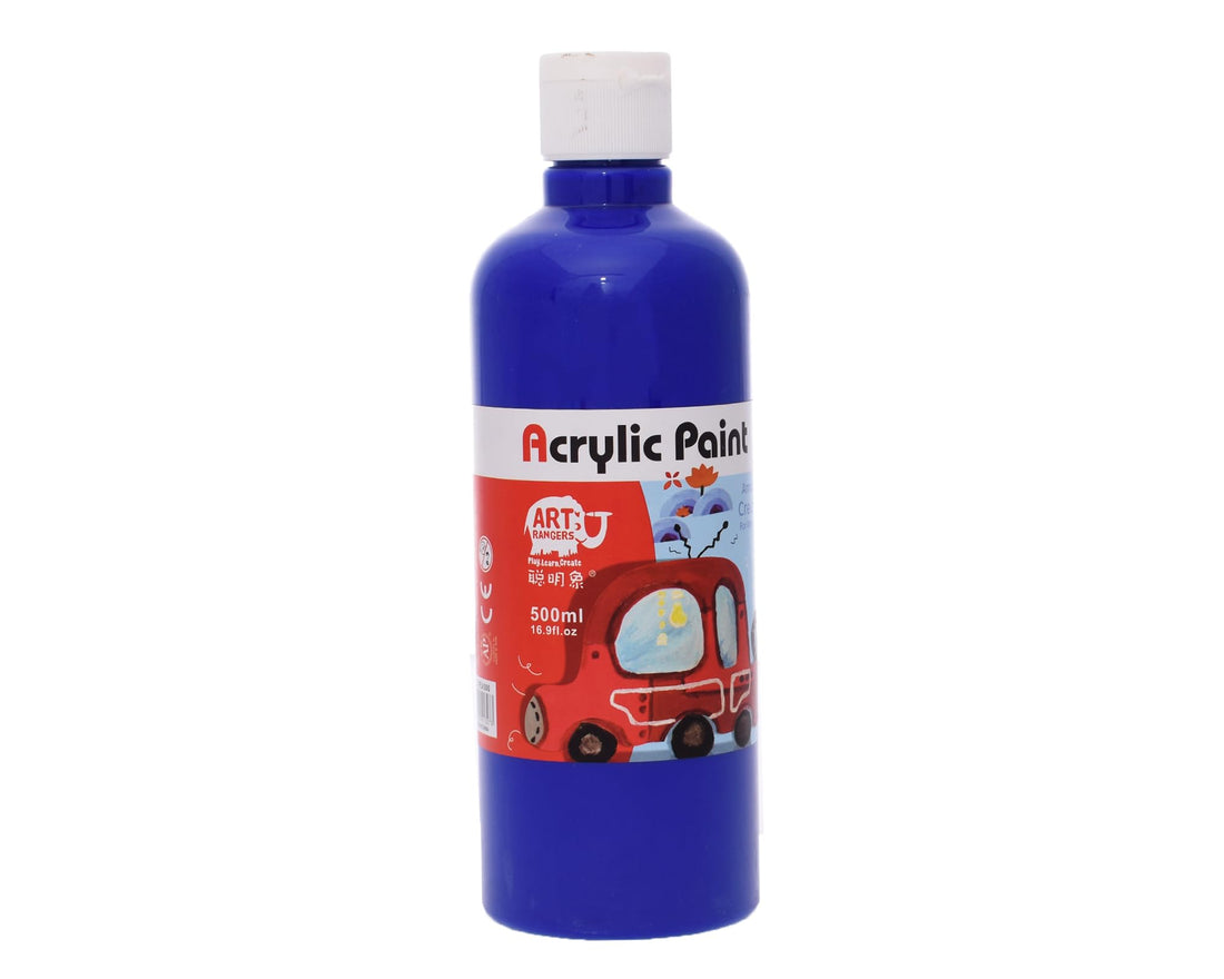 Art Rangers FEA500 High Quality Acrylic Paint Liquid 500ml Bottle - Blue