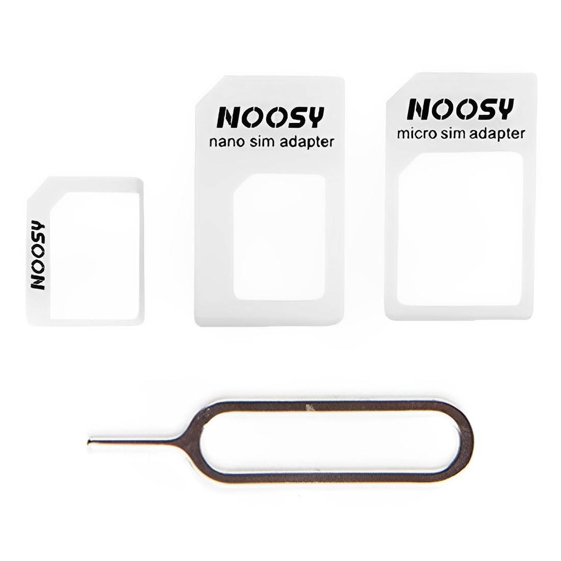 XPEX 4set 3 in1 Nano SIM Card Adapter Kit Nano Card Adapter SIM Card Adapter SIM Adapter and Eject Pin for Smartphone