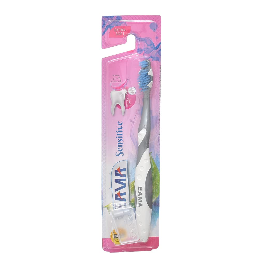 Sensitive Toothbrush, Soft Bristles, Gentle Cleaning, Assorted Colors