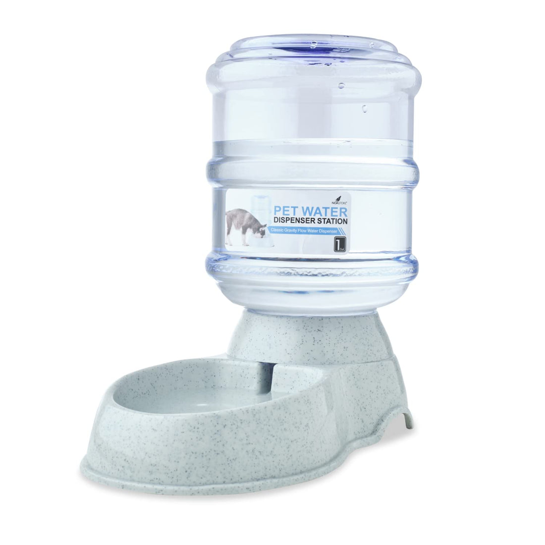 Noa Store Automatic Pet Water Dispenser | 1 Gallon Cat and Dog Gravity Feeder, Waterer Dispenser Station, H20, BPA-Free, Small and Big Pets Water Station, Pet Water Bowl, Cat and Dog Water Bowl