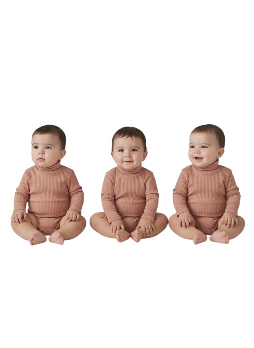 Baby Winter Clothes Set, 3 Pieces High Cool Baby Girl Newborn Baby Clothes Padded Cotton Warm Soft