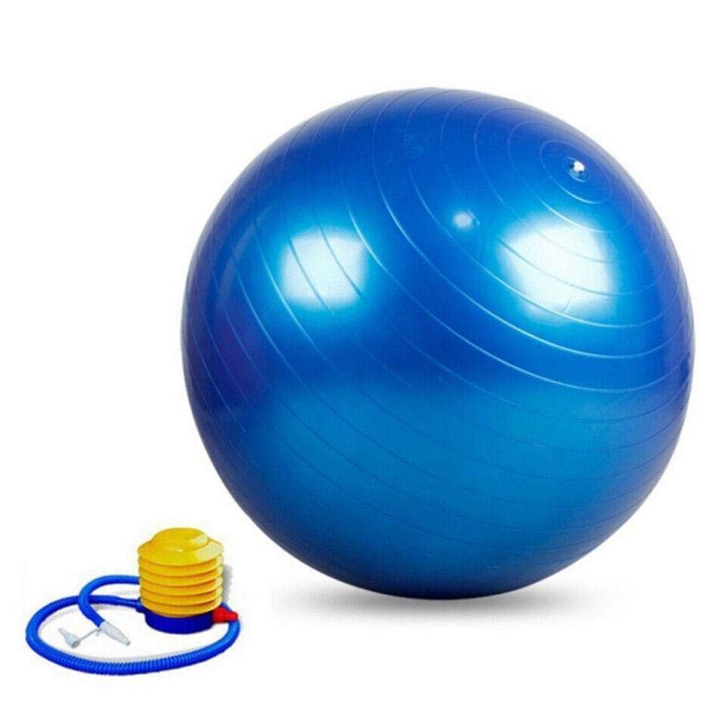95cm Exercise Gym Yoga Swiss Ball Fitness Pregnancy Birthing Anti Burst Ball Blue