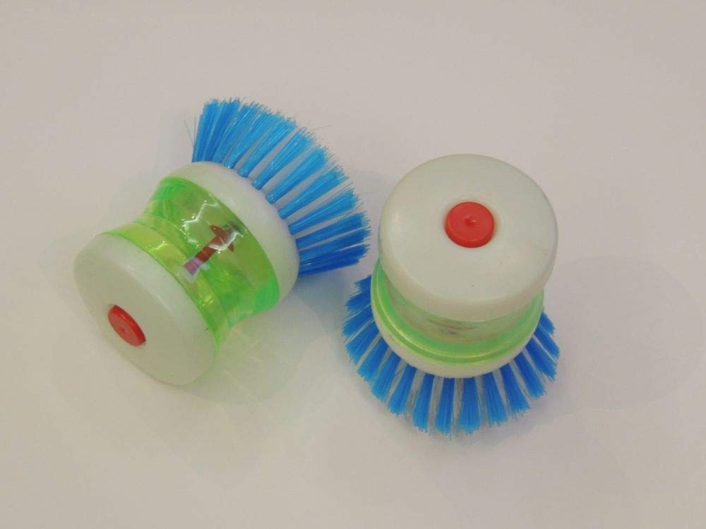 Dish Brush with Washing Up Liquid Soap Dispenser