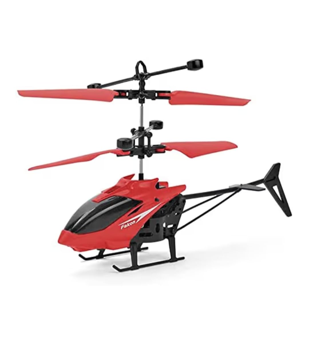 Gravity Sensor Helicopter Toy for Boys, Safety Sensor With LED Lights, Indoor Palm Sensing Rechargeable, Red, Pack of 1, Kid Age 4 to 10 Years