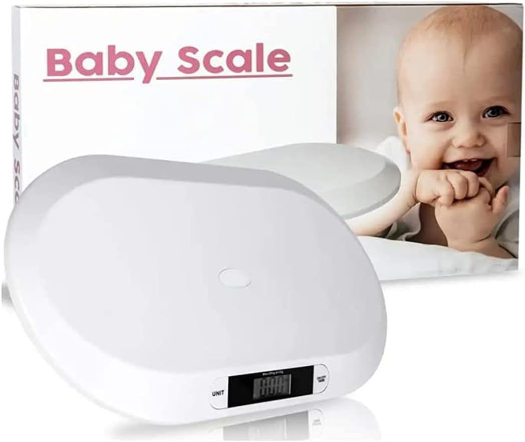Baby Scale Digital Bathroom Baby Balance Weighing Scale 12KG 10G 2 AAA Battery Type Large Safe Platform