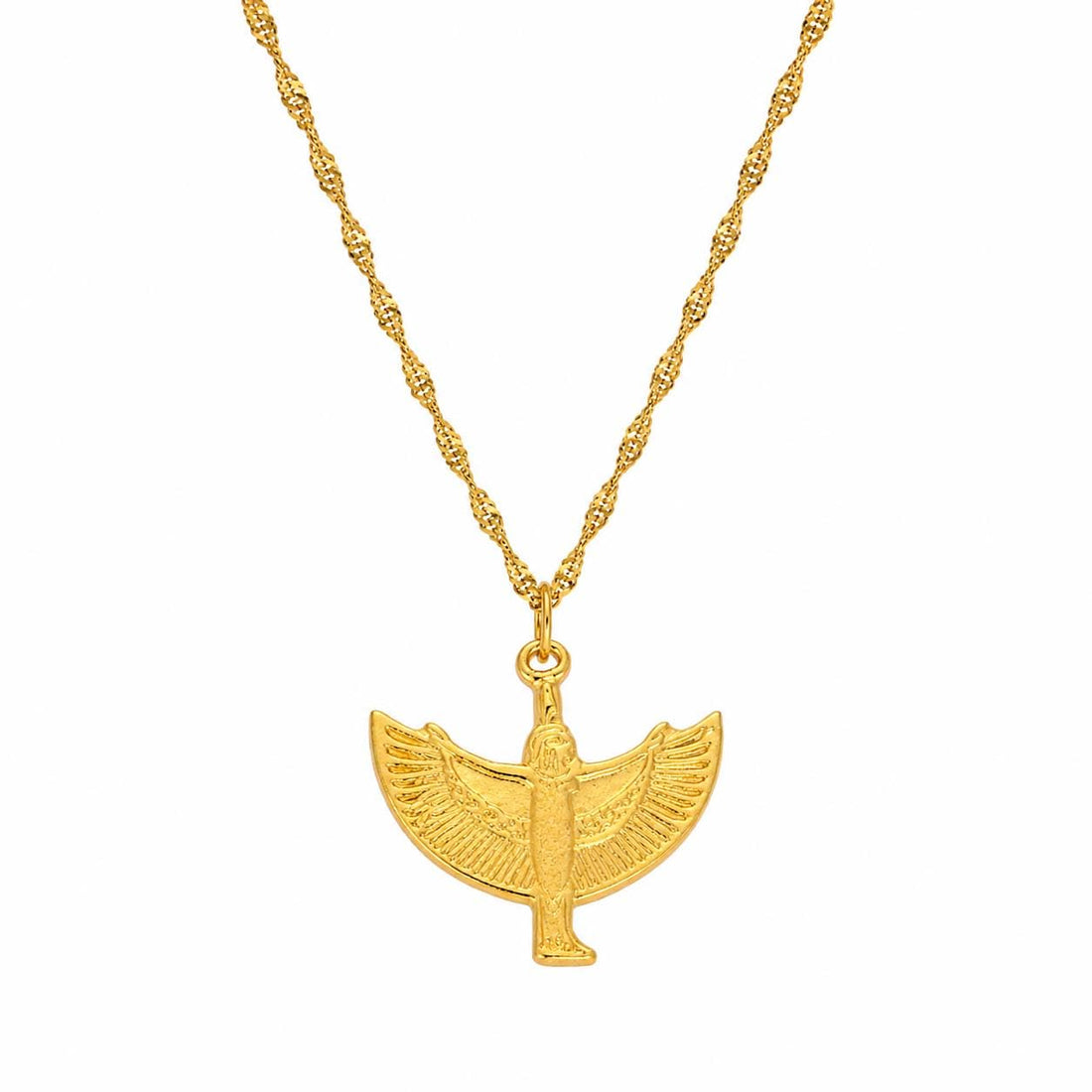 immatgar pharaonic ankh key necklace jewellery ancient Egyptian souvenirs gifts from Egypt Collectible Pharaohs (Style3 - Darck Gold Platted)