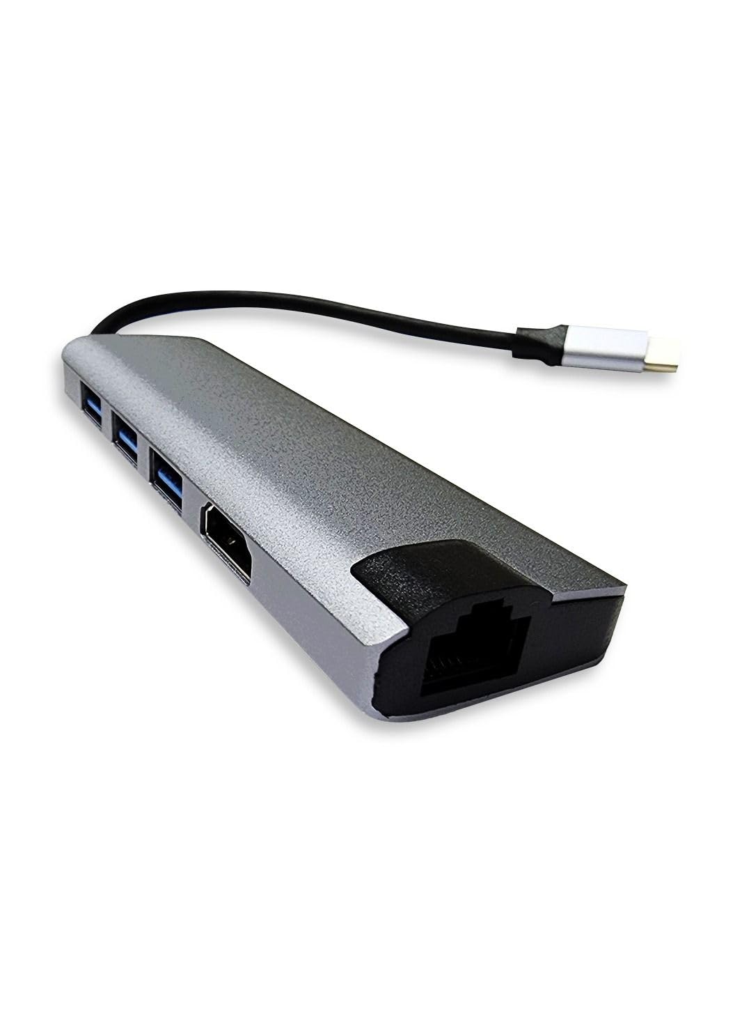 6 in 1 USB C Docking Station USB3.0 and USB1.1/2.0 - Silver