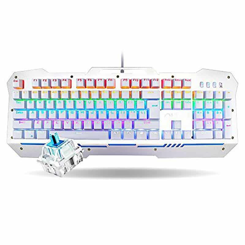 Aula Keyboard F2009 White Squre Switch Black USB