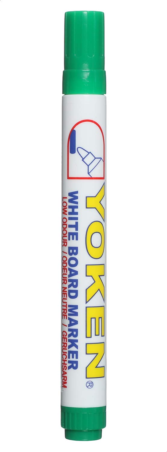 Yoken WB21 Bullet Tip Whiteboard Marker, Green