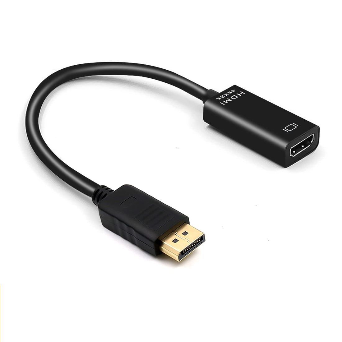 Keendex KX 2606 Display Port to HDMI Cable Adapter Male To Female for LCD TV 4K 2K, 1080p - Black