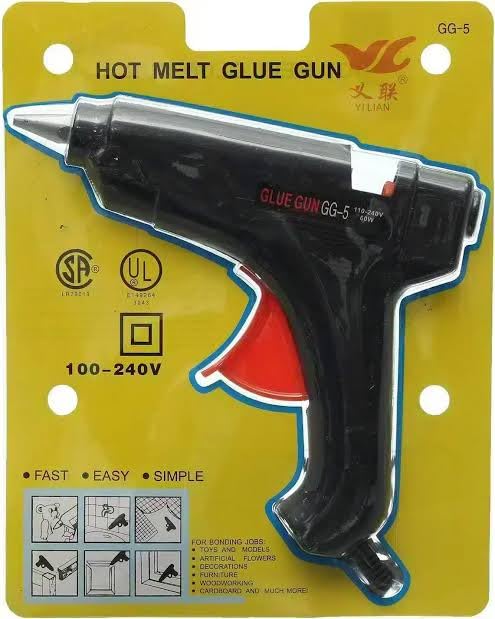 Glue Gun (Large 80W Glue Gun with 10 Wax Pieces)