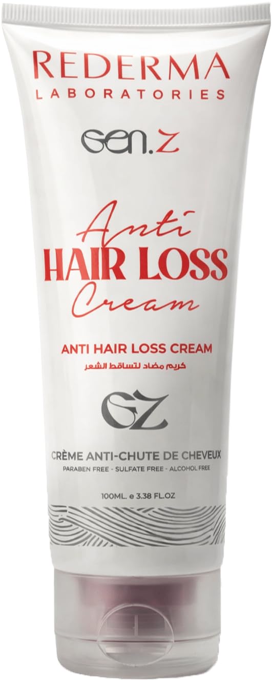 Rederma Anti Hair Loss Styling Cream with Caffeine, Biotin, Garlic & Rosemary for Dry Scalp, Strengthens Roots & Reduces Shedding, Daily Hydration & Styling, Leave-In Formula for Men & Women, 100ml