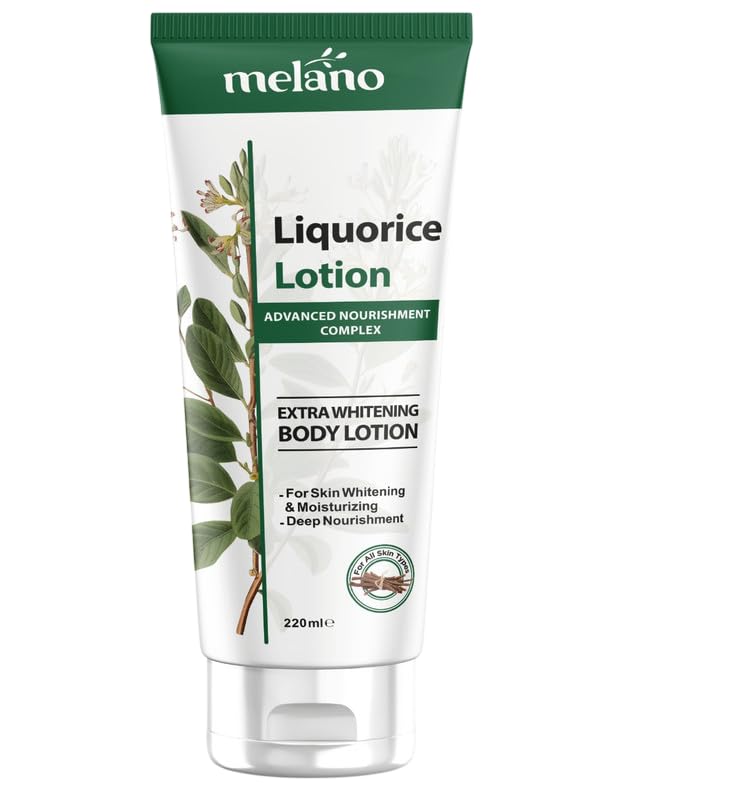 MelanoPharma Liquorice Lotion Extra Whitening Body Lotion, Advanced Nourishment Complex, 220ml
